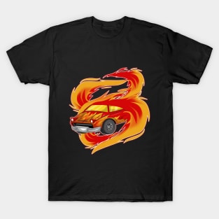 Car on Fire T-Shirt